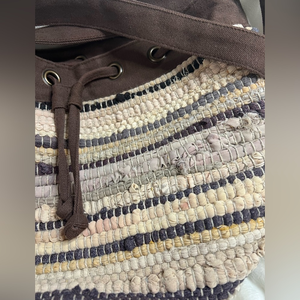 World Market woven Rug Boho Style Medium Bag